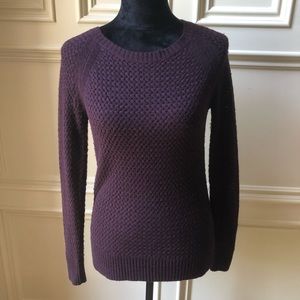 ✨LAST CHANCE✨ LOFT Waffleknit Purple Sweater